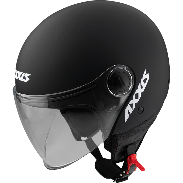 AXXIS Square Solid Black Matt шлем открытый черный матовый