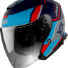 AXXIS OF504SV Mirage SV Damasko Matt Blue шлем открытый синий матовый