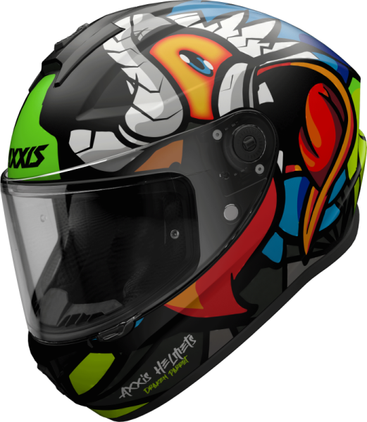 AXXIS FF112C Draken S Parrot шлем интеграл разноцветный