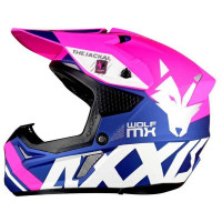 AXXIS MX803 Wolf Jackal Matt Pink шлем кроссовый эндуро розовый матовый