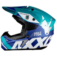 AXXIS MX803 Wolf Jackal Matt Blue шлем кроссовый эндуро синий матовый
