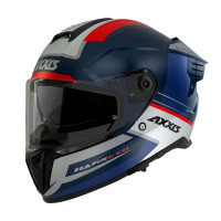 AXXIS FF122 Hawk SV EVO Daytona Matt Blue шлем синий матовый